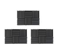 Booso Panel AcúStico de AbsorcióN AcúStica de 18 Piezas Panel de Espuma de Banda Estructura de Ranura Periódica