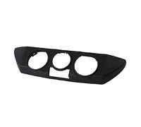 Booso Panel de Control de Calentador de CA de Salpicadero Delantero Negro de Coche Tapa de Ajuste para 9N 2002-2010 6Q0820075C 1QA