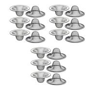 Booso Paquete de 18 - 2.125 pulgadas superior / cesta de 1 pulgada - Colador de drenaje de malla para fregadero de baño, utilidad, pendiente, lavandería