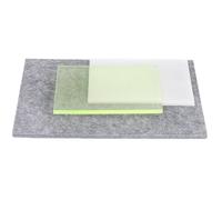 Booso Paquete de 3 almohadillas de perforación de cuero, alfombrilla de cincel de perforación de agujeros silenciosos de plástico y almohadilla de absorción de sonido para trabajo de cuero