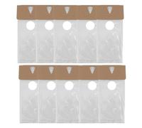 Booso Paquete de 500 bolsas transparentes para colgar puertas de 15 x 30 cm, protege folletos, folletos, avisos, materiales impresos