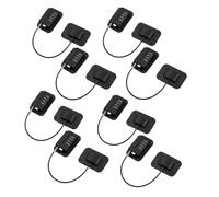 Booso Paquete de 8 Cerraduras de Nevera con CóDigo de Combinación, Cerradura de Nevera para NiñOs, Cerraduras de Seguridad para Ventanas de Armario, Cerradura de Puerta para Bebés