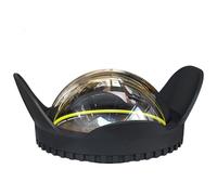 Booso para cámara réflex de 67 mm portátil impermeable gran angular puerto lente carcasa carcasa piezas de buceo 16 x 14 x 7,18 cm