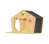 Booso Plataforma de Pared de Escalada de Madera para Gatos, Plataforma de Salto para Gatos, Suministros de Entrenamiento A