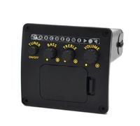 Booso Preamplificador de Guitarra Acústica Profesional, Ecualizador, Sintonizador, Pastillas de Guitarra, Preamplificador, Sintonizador, Piezoeléctrica, Accesorio de Guitarra