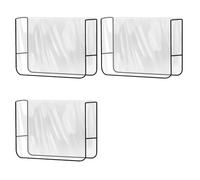 Booso Protectores de Fundas para Sillas de Salón, Fundas Traseras de Sillas de Peluquería Cuadradas Transparentes Que Se Adaptan A la Mayoría de las Sillas Estándar (Juego de 3)