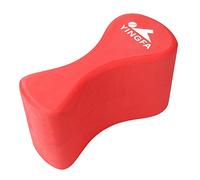 Booso Pull Buoy - Flotador para piernas de entrenamiento para natación para adultos y jóvenes en la piscina y la parte superior del cuerpo EVA, rojo
