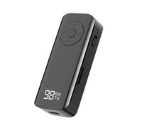 Booso Receptor transmisor Bluetooth 5.3 de 3.5 mm AUX inalámbrico, adaptador estéreo para auriculares, TV, PC, altavoz de coche con pantalla digital