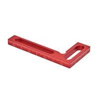 Booso Regla cuadrada de aleación de aluminio, regla de altura, regla cuadrada de 90 grados, herramientas de medición para carpintería, regla de marcado A.