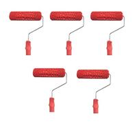 Booso Rodillo de pintura de piel de cocodrilo en relieve de 7 pulgadas con mango para decoración de pared, 5 unidades