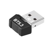 Booso RTL5.3 Adaptador Bluetooth para computadora sin conductor, receptor Bluetooth, inalámbrico, USB, transmisor, auriculares de audio Bluetooth, fácil de instalar, fácil de usar
