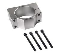 Booso Soporte de motor de abrazadera de husillo de 52 mm, abrazadera de soporte de aluminio con 4 tornillos para máquina de grabado CNC, soporte de montaje de motor