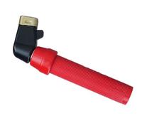 Booso Soporte para electrodos de soldadura, tipo torsión, 400 A, abrazadera de electrodo resistente, accesorios para máquina de soldar, soldador, color rojo