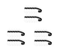 Booso Soporte para tarjetas de identificación con hebilla de ajuste, tamaño universal para pases de trabajo (30 unidades)