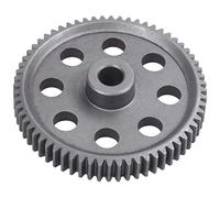 Booso Steel Spur Gear 64T 0.6 Módulo piezas principales para Redcat Volcano Epx Pro BRONTOSAURUS Exceed Infinitive RC 1/10 Camión de repuesto
