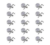 Booso Tapón de uñas para guitarra, interruptor de pie, cubierta de aluminio con tornillo de llave