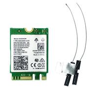 Booso Tarjeta de red de doble banda AC8265 de 2.4 GHz-5 GHz con antena flexible de generación IPEX4 para Nano