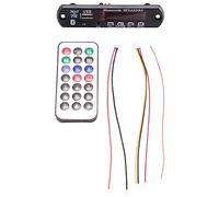 Booso Tarjeta decodificador Bluetooth 5.0 MP3 DC 5V 12V Módulo de radio FM para coche, compatible con TF USB AUX para teléfono de coche