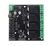 Booso Tuya Switch 4CH Módulo de interruptor WiFi, relé inalámbrico, aplicación Smart Life, control remoto inteligente para interruptor de hogar inteligente
