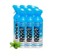 Boost Oxygen - Botella de Oxígeno Portátil - Lata de Oxigeno 95% Puro y Natural - Concentración, Recuperación, Energía, Estado de Ánimo, Grande - 54L, 6x9L (6x Envases - 900 Inhalaciones) - Menta
