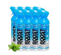 Boost Oxygen - Botella de Oxígeno Portátil - Lata de Oxigeno 95% Puro y Natural - Concentración, Recuperación, Energía, Estado de Ánimo, Grande - 72L, 8x9L (8x Envases - 1200 Inhalaciones) - Menta