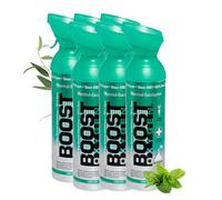 Boost Oxygen- Botella de Oxígeno Portátil- Lata de Oxigeno 95% Puro y Natural-Concentración, Recuperación, Energía, Estado de Ánimo, Grande- 54L,6x9L (6x Envases- 900 Inhalaciones) - Mentol-Eucalipto