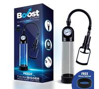 Boost Pumps Bomba Manual con Medidor para el Pene PSX03 Transparente 300 g