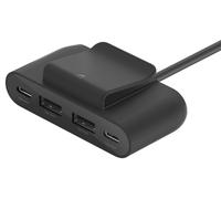 Boostcharge 4 Port USB Potencia Exntensor Usb-C A 2X Usb-A 2X Usb-C Negro