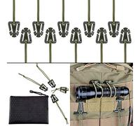 BOOSTEADY 10 Piece Molle Clips Elástica Hebilla Táctico Multipropósito Mosqueton Tactico Bag Clip Mosqueton Tactico para Senderismo Accesorios al Aire Libre