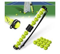 BOOSTEADY Tubo Recogedor de Pelotas de Tenis Duradero con 12 Pelotas de Tenis, Recogida Rápida y Almacenamiento, Tubo con Correa para Hombro, De Dos cañones