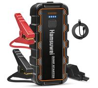 Booster Arranque de coche, 7000 A 12 V, arrancador de batería de coche para motores de gasolina 6.0L/Diesel 3.0L, cargador portátil Power Bank, linterna LED de emergencia, apto para coche, moto, barco