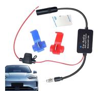 Booster d’Antenne Radio FM - Amplificateur Signal AM/12V | Pour Voiture, Audio Stéréo, Récepteur Unité Multimédia | Antenne Amplifiée, Amélioration Réception, Installation Facile, Radio Auto, FM/Am