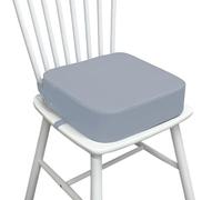 Booster Seat Cushion, Adjustable Height Chair Pad, Non-Slip, Soft Foam Support Kids, Adults for Kitchen, Dining, Restaurant, Salon, 34x34x10cm 650g Gray Black
