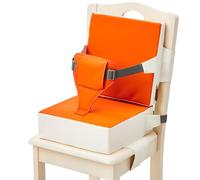 Booster Seat, Detachable Booster Seat Cushion, Anti Scratch Boosters Seat, High Density Sponge Boosters Seat, Non Slip Booster Seats for Kids (Pink, Dark Orange, Gray)