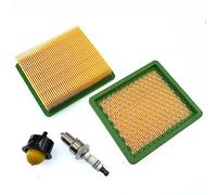 BOOSTI 2x Filtro de aire con bujía Bomba de gasolina para Fuxtec FX-RM4639 FX-RM4639ECO FX-RM5196 FX-RM5196 eS FX-RM5196PRO FX-RM1855 FX-RM1860 FX-RM 5.5 5.0 Cortacésped