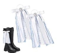 Boot Bow Clips - 2 Piece Removable Western Decorative Shoe Charms, Cowgirl