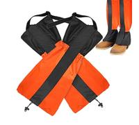 Boot Gaiters - Outdoor Leg, Breathable Sand Proof Covers with Secure Hook and Loop Fastener, Adjustable Elastic Drawstring Top, Ideal for Beach Training Yard Lawn or Workplace Maintenance