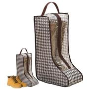 Boot Organizer Bag for Closet - PVC Travel Storage Holder | Tall Long Short Boot Bag, Dust Proof Portable Design, Shoe Organizer for Home Storage, Closet Apartment Dorm Room, Seasonal Footwear