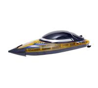 Boot RC Alta Velocidad 30kmh Colorido led licher hélice de Doble Motor Impermeable Flip Reset Piscina anticolisión Ideal Ver también (Amarillo)