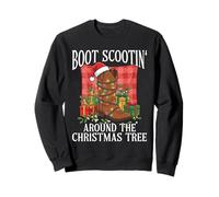Boot Scootin' Funny Cowgirl Christmas Country Western Sudadera