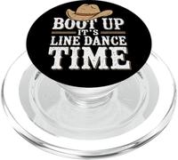 Boot Up It’s Line Dance Time Baile Country Design PopSockets PopGrip para MagSafe