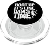 Boot Up It’s Line Dance Time Baile Country Design PopSockets PopGrip para MagSafe