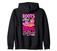 Boots and Bling: es Cosa de Vaqueras Sudadera con Capucha