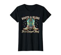 Boots and Bling Es una Cosa de Vaquera Camiseta