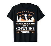 Boots and Bling It’s a Cowgirl Thing Rodeo Gift Camiseta