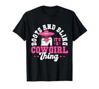 Boots and Bling It’s a Cowgirl Thing Rodeo Gift Camiseta