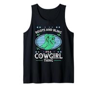 Boots and Bling It’s a Cowgirl Thing Rodeo Gift Camiseta sin Mangas
