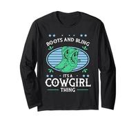 Boots and Bling It’s a Cowgirl Thing Rodeo Gift Manga Larga