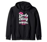 Boots and Bling It’s a Cowgirl Thing Rodeo Gift Sudadera con Capucha