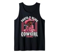 Boots and Bling It's Cowgirl Thing, orgullo del mes de la historia negra Camiseta sin Mangas